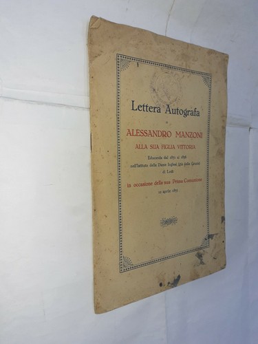 Lettera autografa alessandro - lettera,