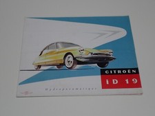 CITROEN ID 19 SQUALO BROCHURE DEPLIANT PROSPEKT (E51)