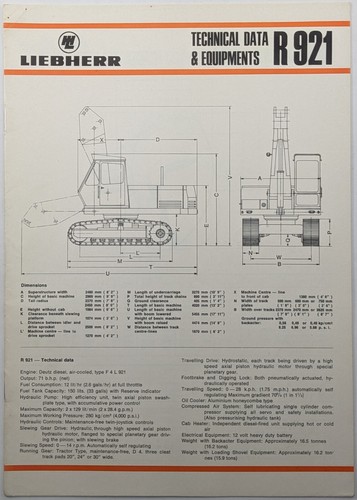 Liebherr r921 escavatore - liebherr,