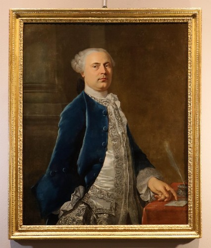 Grande dipinto antico ritratto - grande,