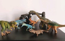 Lotto 7 Dinosauri  Schleich con Caverna e Rocce 41461W001 - Serie Preistorica