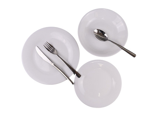Set pezzi piatti rotondi - 12,