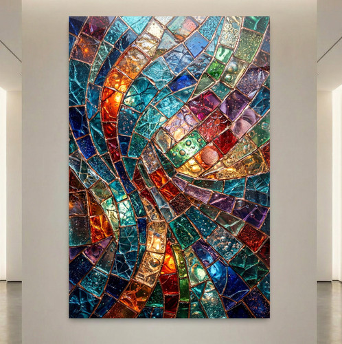 Cristallo multicolore arte
