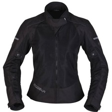 Modeka Veo Air Lady giacca in tessuto da donna nera giacca da moto giacca estiva