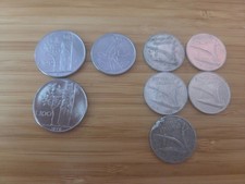 Lotto di 8 monete lire