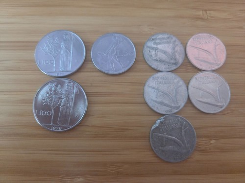Lotto monete lire - lotto, 8