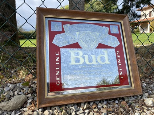 Insegna specchio birra bud - birra,