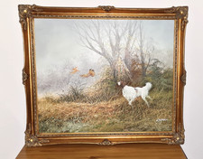 Grande quadro olio con cornice