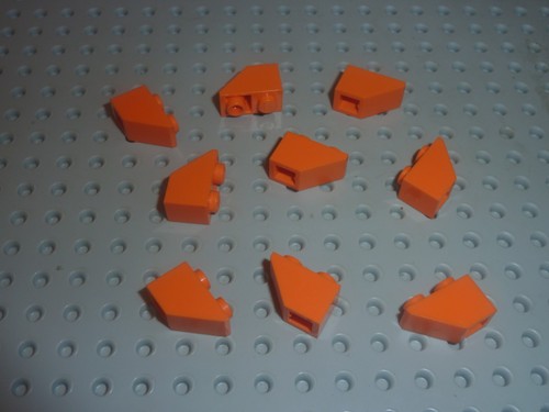 Lego orange slope brick - slope,