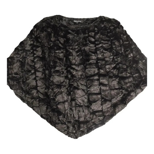 Poncho rino pelle nero - rino,