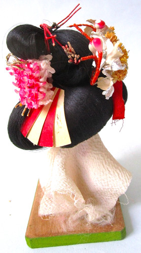 Parrucca vintage geisha ningyo - geisha,