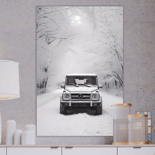 Quadro tela auto glk benz - tela,