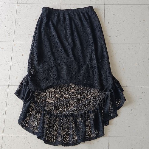 Gonna donna nera pizzo - nera,