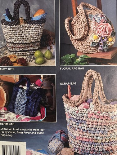 Annie crochet rag bags tote - crochet, bags: