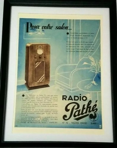 Pubblicità art decò radio - art,