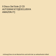 Il Disco Del Sole (2 CD AUTOGRAFATO)[ESCLUSIVA AMAZON.IT], Jovanotti