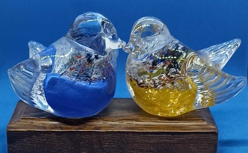 Art glass numbered 100 - glass,