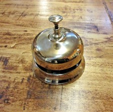 Campanello Hotel in ottone LUCIDO reception ingresso RISTORANTE