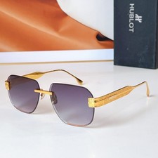 Occhiali da sole Hublot H317 classici senza montatura - elegante montatura oro 62□14 147