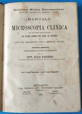 BIZZOZERO G., 1882 MANUALE DI MICROSCOPIA CLINICA (MEDICINA) illustrato