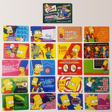 Serie 20 Card Simpsons Kinder Ferrero 1999 Collezione Fox Italia Scegli in menu