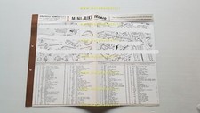 Benelli 49 Mini Bike 1965 catalogo ricambi TELAIO originale frame parts catalog