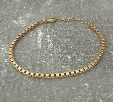 Braccialetto Chaînage a Maglie Veneziano 19CM Placcato Oro 18 Carati 750/1000