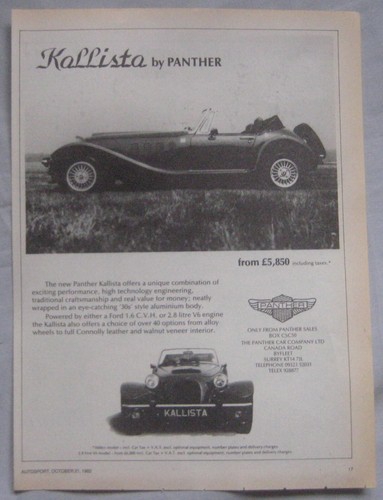 1982 panther kallista original - 1982,