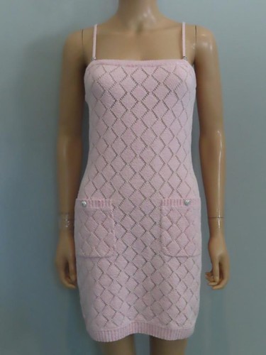 Abito chanel 23s rosa chiaro - abito,