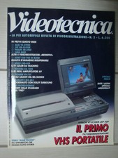 Video Tecnica  Mensile VIDEOTECNICA N° 2 Maggio 1990 Hitachi -1° VHS Portatile