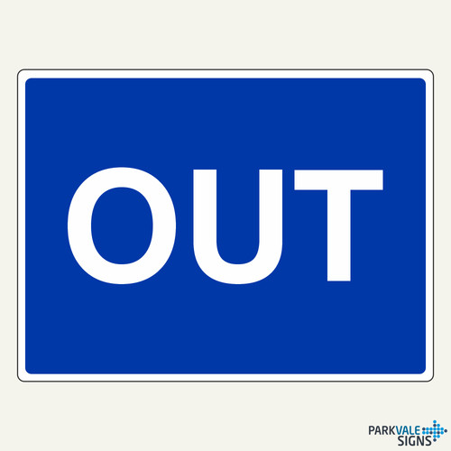 Cartello out segnale - -,