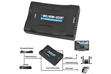 Convertitore da HDMI a Scart Adattatore Video Audio Stereo TV 1080P Full HD