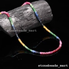 Collana Rondelle Multi Zaffiro