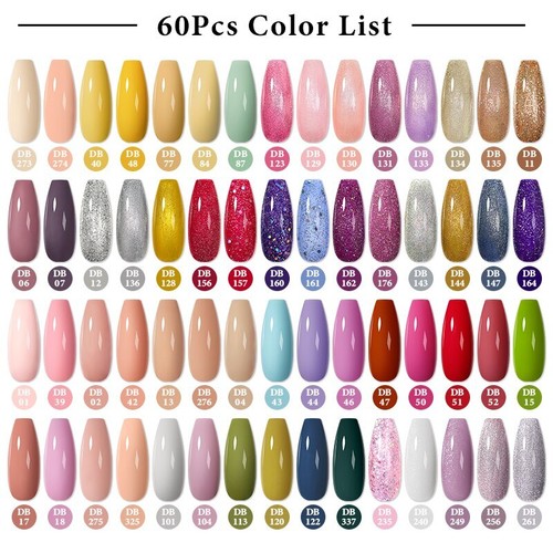 Set smalto gel colorato - smalto, 60pcs