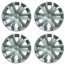 KIT 4 COPPA RUOTA COPRICERCHIO RENAULT CLIO /MEGANE  DA 15" FOTO REALE