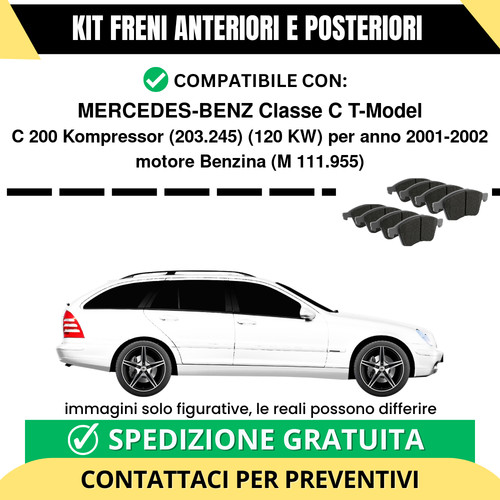 Pastiglie freno ant post - ant, +
