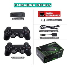 CHIAVETTA GAMES STICK HDMI 4K CONSOLE TV GIOCHI 20000 MAME 2 CONTROLLER WIRELESS