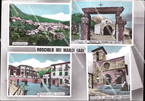 Al749 cartolina rosciolo dei - cartolina,