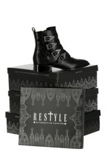 Stivali Restyle Witchy Winklepicker - Cathedralis - fibbia anni 80 scarpe gotiche con tacco