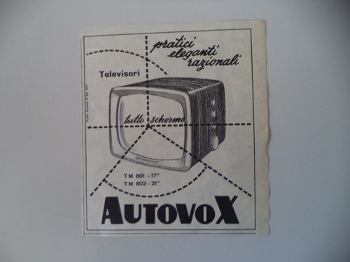 Advertising pubblicità 1957 - pubblicità,