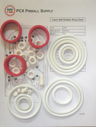 Kit anello gomma flipper sfera
