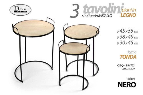 Tris set tavoli - tris,