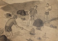 Disegno a matita vintage