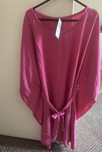 Vestito donna rosa cravatta