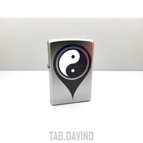 Zippo accendino ying yang map - accendino,