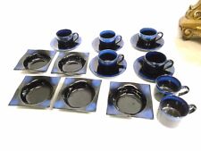 Servizio Nerazzurro Tazze Piattini e Ciotole Aperitivo 17 pezzi Cosy & Trendy