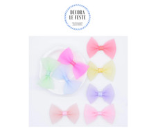 8 fiocchetti organza pastello