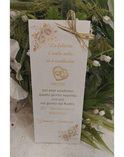Segnaposto nozze oro - segnaposto,