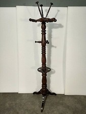 ATTACCAPANNI APPENDIABITI '800 IN LEGNO SCOLPITO IN NOCE PIEMONTE