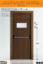 Porta Noce con oblò e